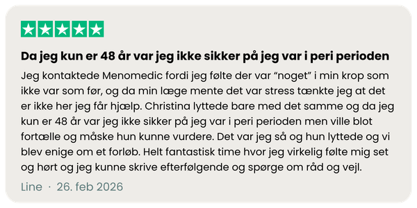 TrustPilot MenoMedic Line anmeldelse