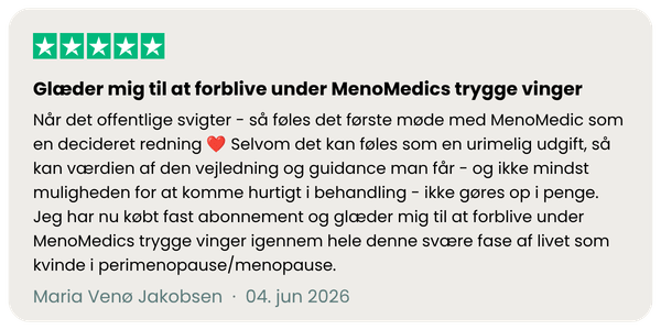 TrustPilot MenoMedic Maria anmeldelse